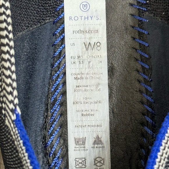 Rothy’s Navy Birdseye Round Toe Size 8 - Picture 13 of 15